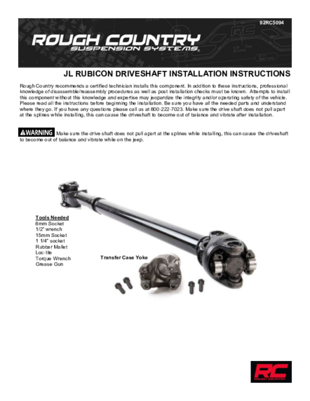 Installation Manual